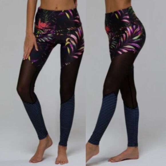 Onzie High Rise Mesh Leggings in All Night Long - Picture 1 of 6